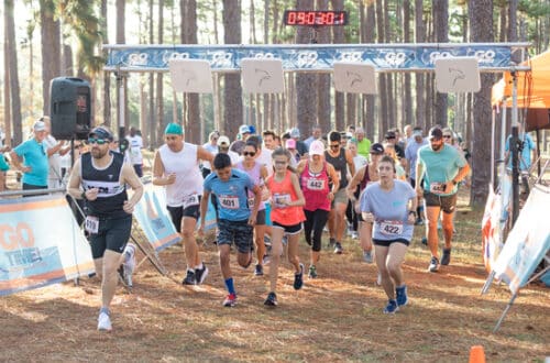 Race Participants Running
