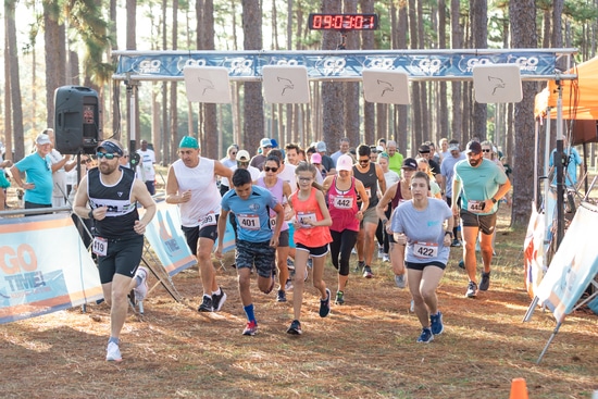 Race Participants Running